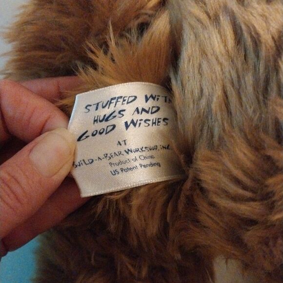 Vintage Centennial Build A Bear Brown Furry Plush Stuffie Medallion 2001 BAB 18" - Picture 11 of 16